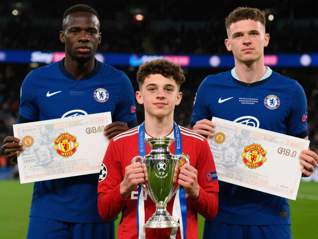 天空体育：曼联与切尔西锁定巴萨新星，青年欧冠冠军关键球员